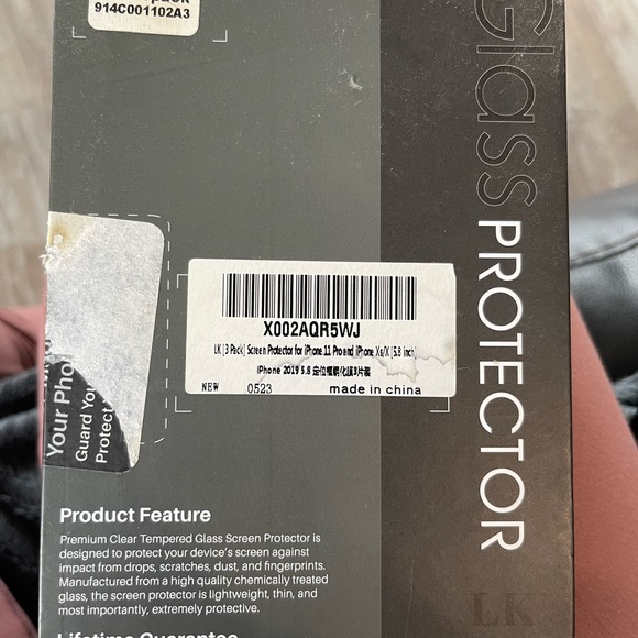 Premium Tempered Glass protector 3 pack for iPhone 11 Pro - Picture 3 of 3